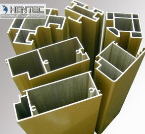 T66 Sand Blasting Satin Aluminum Door Extrusions ROHS / SGS Approval