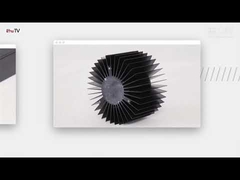 Profiles anodized extruded heat sink màu đen 6005 T66 cho máy tính công nghiệp