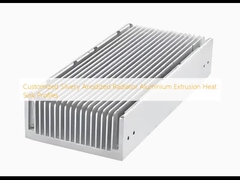 Tùy chỉnh Silver Anodized Radiator Aluminium Extrusion Heat Sink Profiles