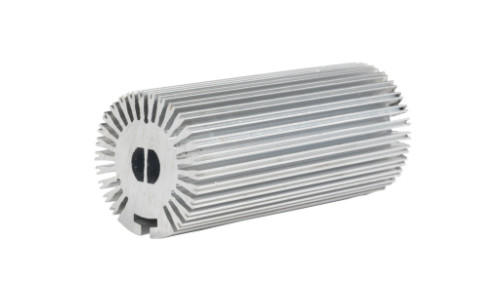 Silvery Anodized Aluminum Heatsink Extrusion Profiles LED Heat Sink 6061 T5
