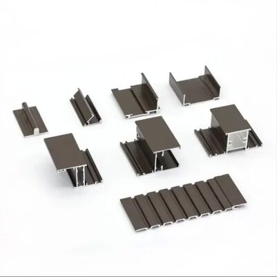 Wood-grain Transfer 6063 Alloy Aluminum Extrusion Profile with Customized Dimensions for Garden Fence