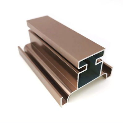 6063 Alloy 6000 Series T3-T8 Temper Aluminum Extrusion Profile for Customized Wood Grained Kitchen Cupboard