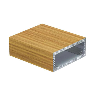 PVDF Electrophoresis Wooden Grain Fireproof B1 Light Weight Aluminum Core Composite Panel for Exterior Cladding