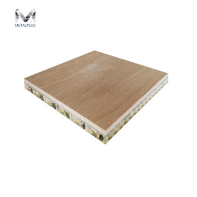Wood Grain Decoration Aluminium Honeycomb Core Sandwich Panels External Wall /Indoor Cladding