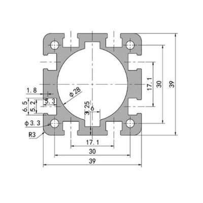 6063 Aluminum Extrusion House for Electric Servo Cylinder