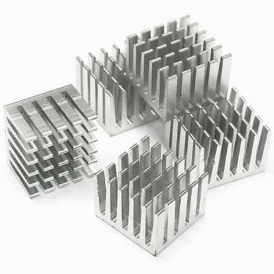Extruded Small Aluminum Heat Sink CNC Machined Skived Fin Heat Sink for Electronic Chip Cooling