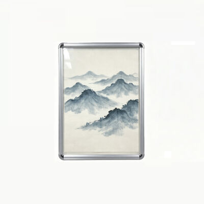 Matt Silver Anodized 25mm Border Aluminium Snap Poster Frame