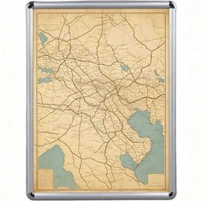Matt Silver Anodized 25mm Border Aluminium Snap Poster Frame