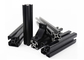 Black Anodized 6063 Aluminium Extrusion Frame System T Shaped Aluminium Profile