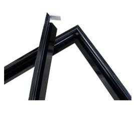 Khung nhôm năng lượng mặt trời nhôm PVDF 30 × 25 mm màu đen với khoan / uốn