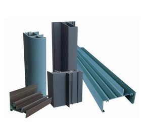 OEM 6005 gỗ hạt tráng nhôm cửa sổ đùn hồ sơ cho khách sạn cửa ra vào và cửa sổ