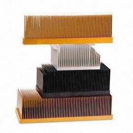 T4, T5 rõ ràng Smooth nhôm tản nhiệt đùn hồ sơ với gỗ Chromizing / Chromising
