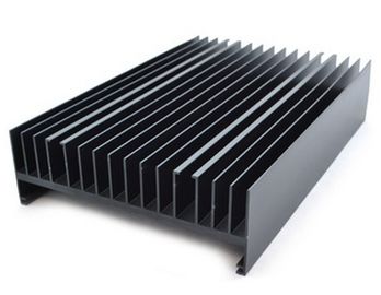 Bột sơn nhôm tản nhiệt ép đùn đen với gia công CNC