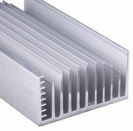 Rõ ràng Anodized 6063-T5 nhôm tản nhiệt đùn hồ sơ với khai thác, dập