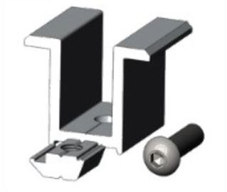 Giữa kẹp năng lượng mặt trời Panel mái gắn kết với xử lý bề mặt anodized