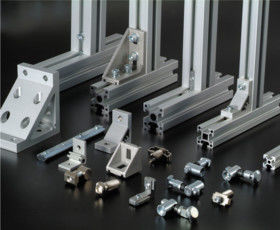 Bạc anodized nhôm ép đùn hồ sơ cho dây chuyền sản xuất
