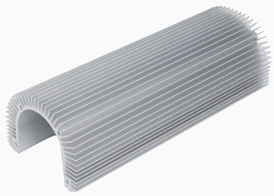 Các hồ sơ đẩy tản nhiệt anodized tự nhiên cho đèn / máy LED