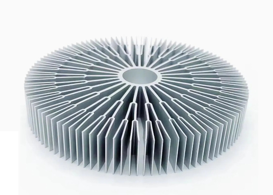 Electrophoretic / Silver Anodized Aluminum High Power Heat Sink Extrusion Profiles (Các hồ sơ đẩy nhiệt từ bồn rửa cao công suất)