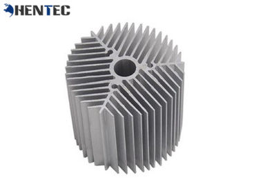 Hồ sơ đùn nhôm tản nhiệt nhôm bạc anodized cho đèn Led