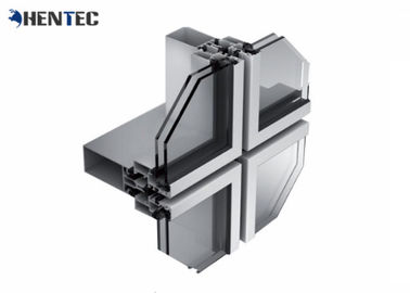 Hồ sơ tường nhôm chống ăn mòn 6063- T5 Anodized / bột sơn