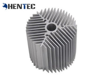 Hồ sơ đùn nhôm tản nhiệt nhôm bạc cho Led, thiết kế tùy chỉnh