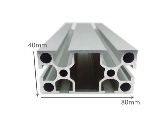 Khung đùn nhôm bạc Anodized T có rãnh 6061 cho bàn làm việc / bàn làm việc