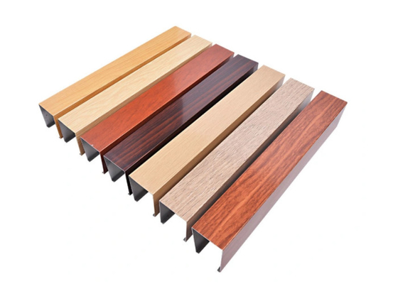 Chuyển gỗ Xây dựng Hồ sơ nhôm Phun bột cho cửa sổ