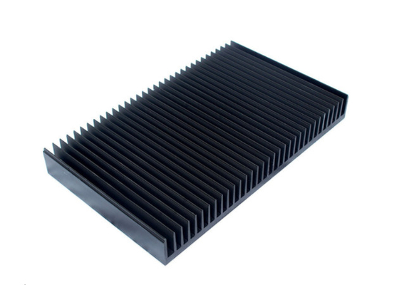 Hồ sơ đùn nhôm tản nhiệt Anodized đen T66 với gia công hoàn thiện