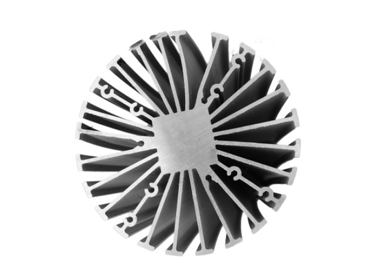 Hồ sơ đùn nhôm tản nhiệt LED T66 bạc Anodized